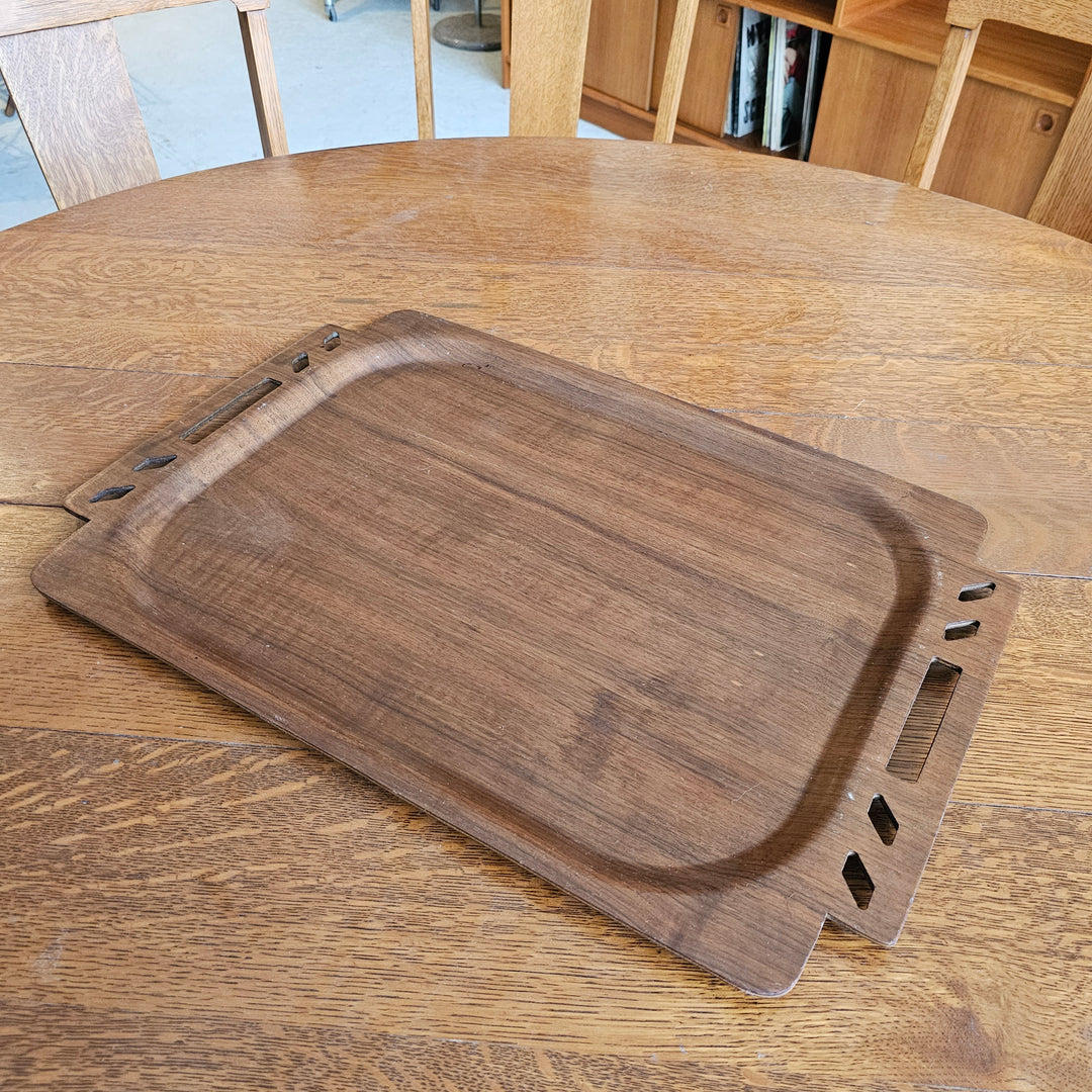 20" Walnut Overton Bentwood Serving Tray